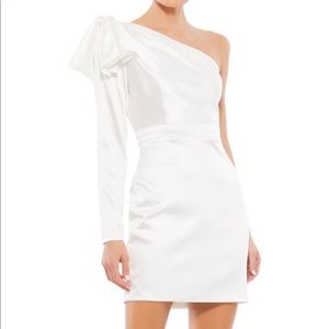 Mac Duggal One-Shoulder Satin Dress